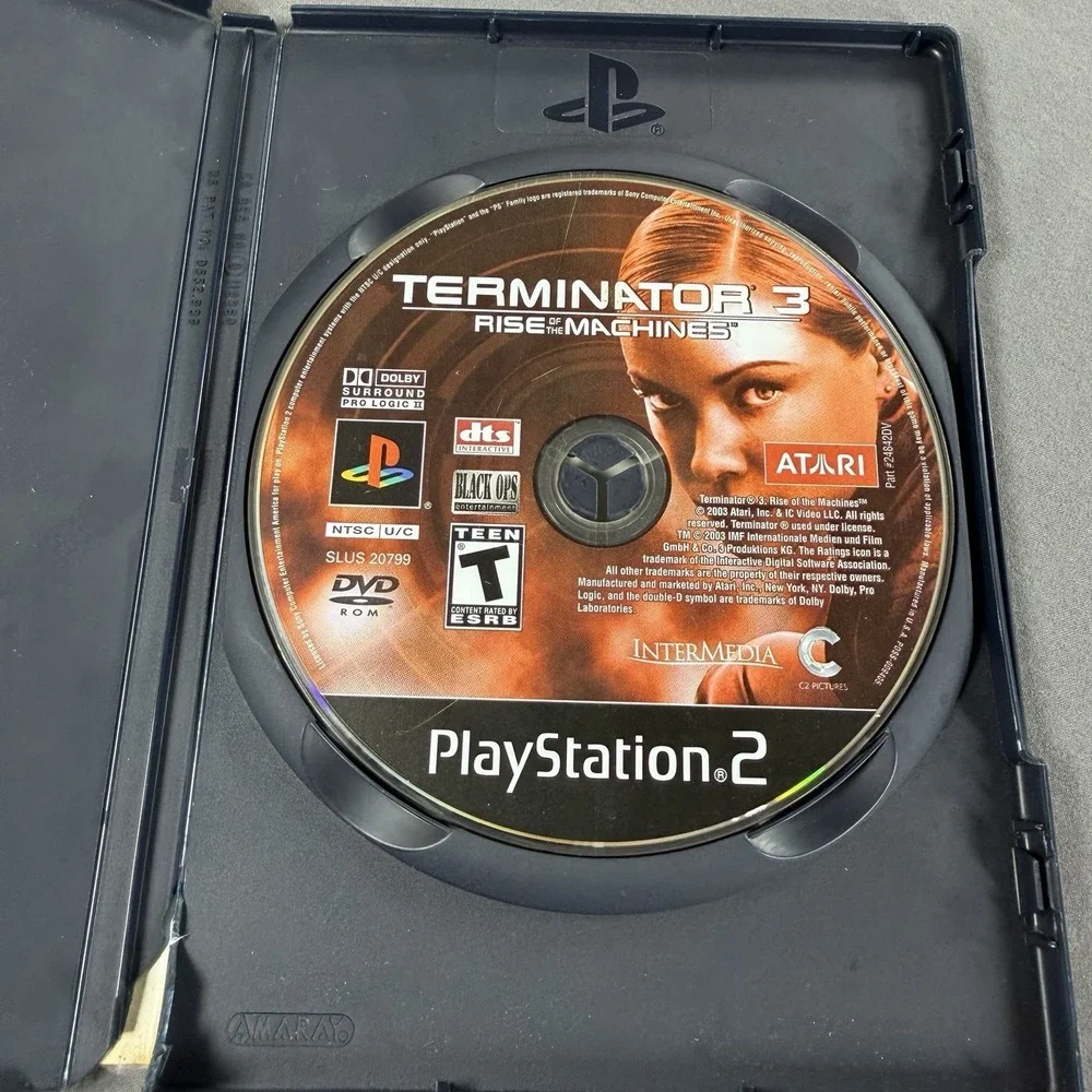 Terminator 3: Rise of the Machines (Sony PlayStation 2, 2003) No Manual